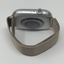 Apple Watch Series 10 46mm Silver Aluminum Case With Gold Milanese Loop GPS Good