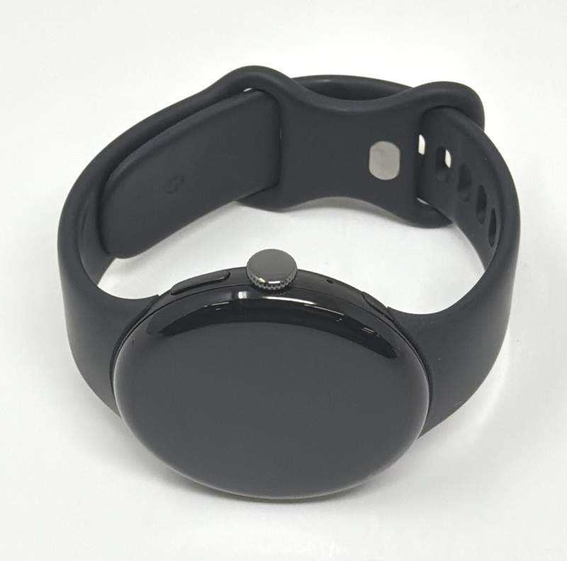 Google Pixel Watch 4 45mm Matte Black Aluminum with Obsidian