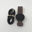 Garmin Venu 3s Soft Gold Steel Bezel with Ivory and Purple Fabric GPS Good