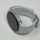 Samsung Galaxy Watch 8 40mm Silver With White Bands Wi-Fi and Cellular Very Good