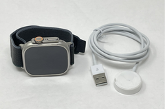 Apple Watch Ultra 2 49MM Titanium Case Blue/Black Trail Loop Cellular Very Good