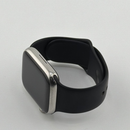 Apple Watch Series 8 45mm Silver Stainless Steel Case With Black Sport Band Good