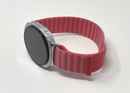 Samsung Galaxy Watch 8 40mm Silver Red Fabric Bands GPS SM-L320N Excellent