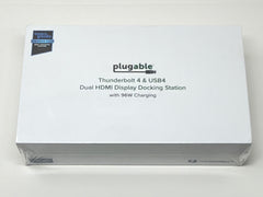 Plugable Thunderbolt 4 USB4 HDMI Docking Station with 96W Charging New Sealed
