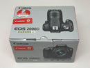 Canon Rebel T7 EOS 2000D with Canon EF-S 18-55mm 1:3.5-5.6 III New Open Box
