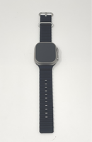 Apple Watch Ultra Titanium Case With Black Ocean Band 49MM A2622 GPS Very Good