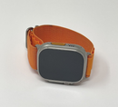 Apple Watch Ultra Titanium Case With Orange Alpine Loop 49MM A2622 GPS Very Good