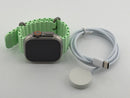 Apple Watch Ultra 3 49MM Natural Titanium W/ Neon Green Ocean Unlocked Excellent