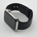 Apple Watch Series 8 45mm Silver Stainless Steel Case With Black Sport Band Good