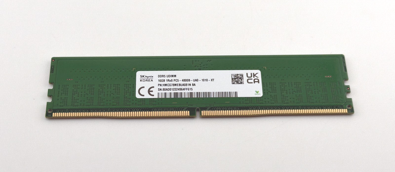 SK hynix HMCG78MEBUA081N 16GB DDR5 1RX8 RAM Very Good – The