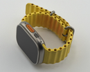 Apple Watch Ultra Titanium Case With Yellow Ocean Band 49MM Cellular A2622 Used
