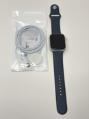 Apple Watch Series 9 45mm Silver Aluminum With Abyss Blue Sport GPS Excellent