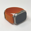 Apple Watch Ultra Titanium Case With Orange Alpine Loop 49MM A2622 GPS Very Good