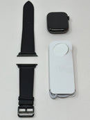 Apple Watch Series 8 Hermes 45mm Space Black Steel w/ Noir Cellular Very Good