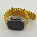 Apple Watch Ultra Titanium Case With Yellow Ocean Band 49MM Cellular A2622 Used