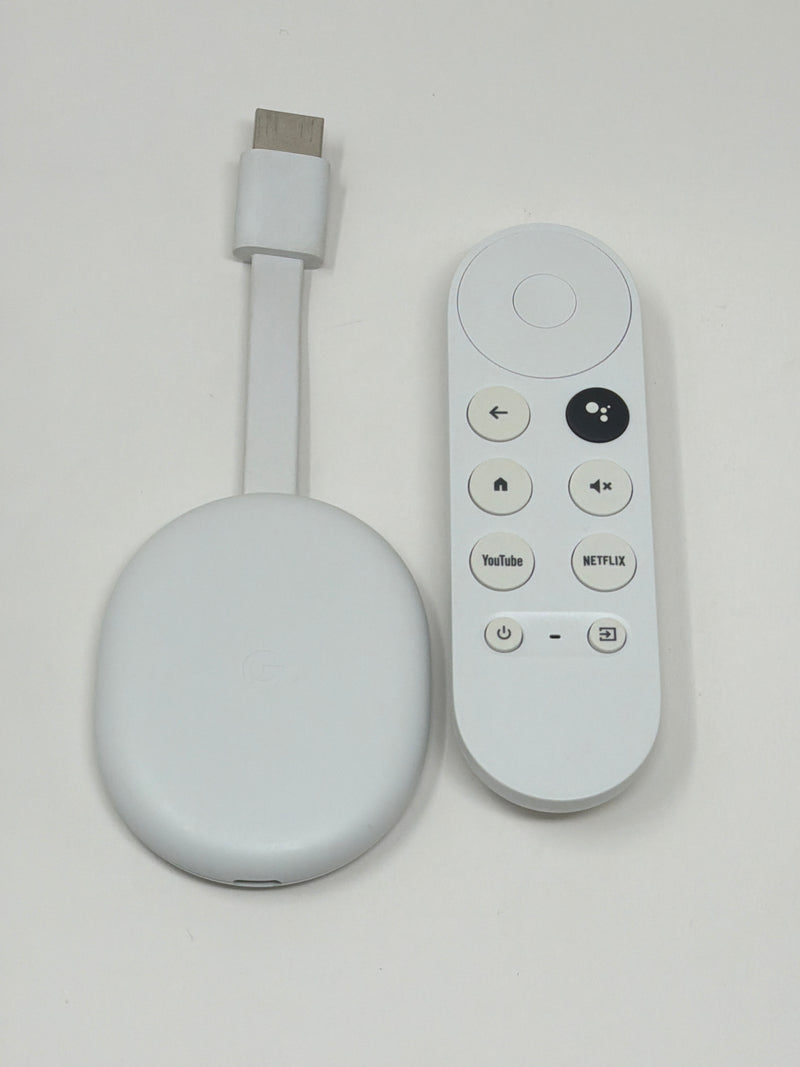 Google Chromecast with Google TV GZRNL Snow Media Streamer Good