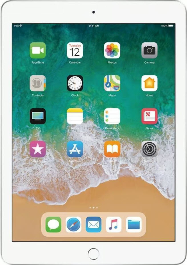 iPad 5th Generation 9.7in 32GB Silver (Unlocked Cellular + WiFi