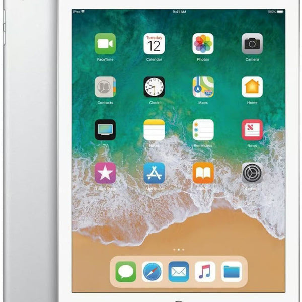iPad 5 32GB Wi-Fi＋Cellular Apple iPad 5th Gen, Wi-Fi + Cellular, 32GB, Silver (Scratch and