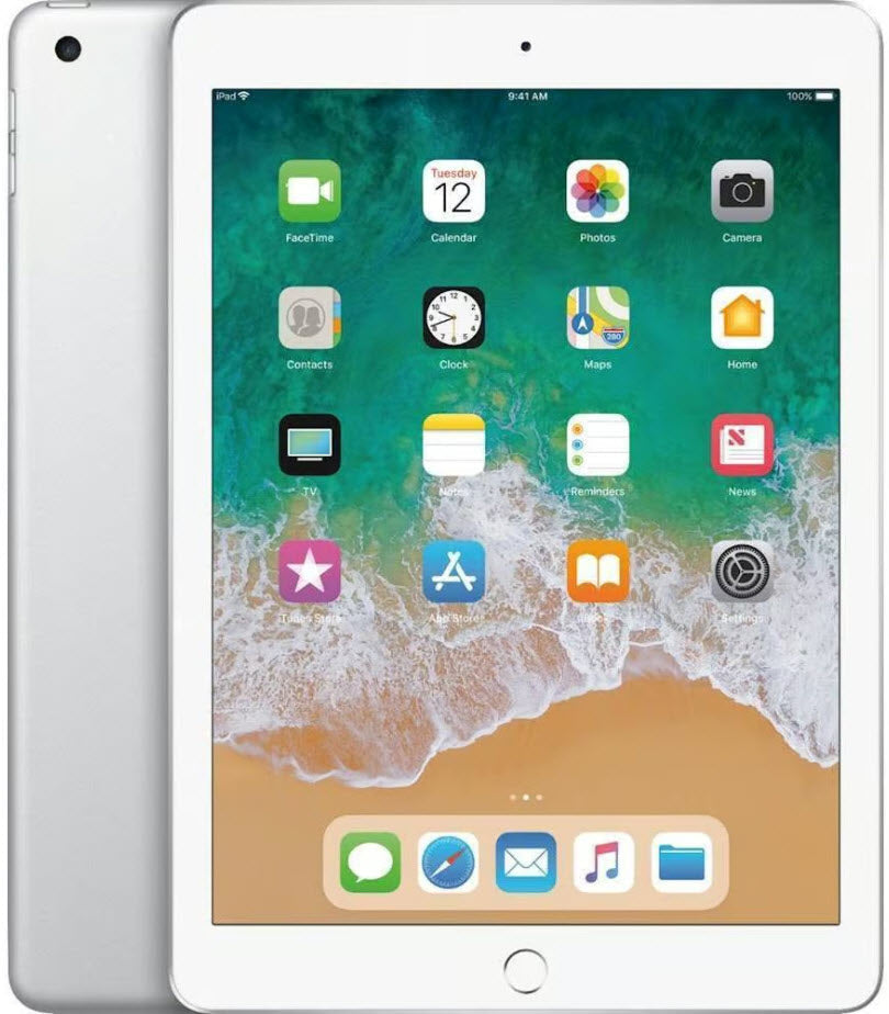 iPad 5th Generation 9.7in 128GB Silver (Unlocked Cellular + WiFi