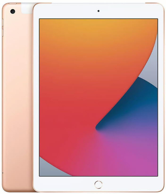 iPad 8th Generation 10.2in 128GB Gold (Unlocked Cellular + WiFi