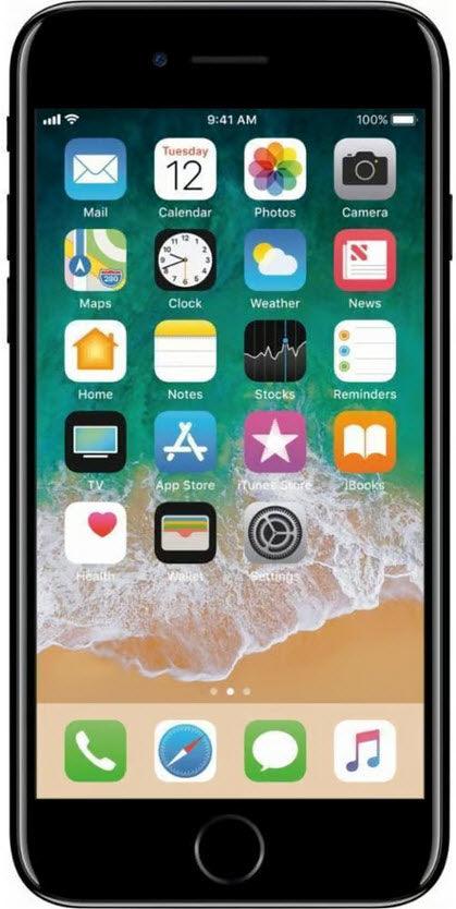 iPhone 7 128GB Jet Black (Unlocked) - The BuyBackWorld Store