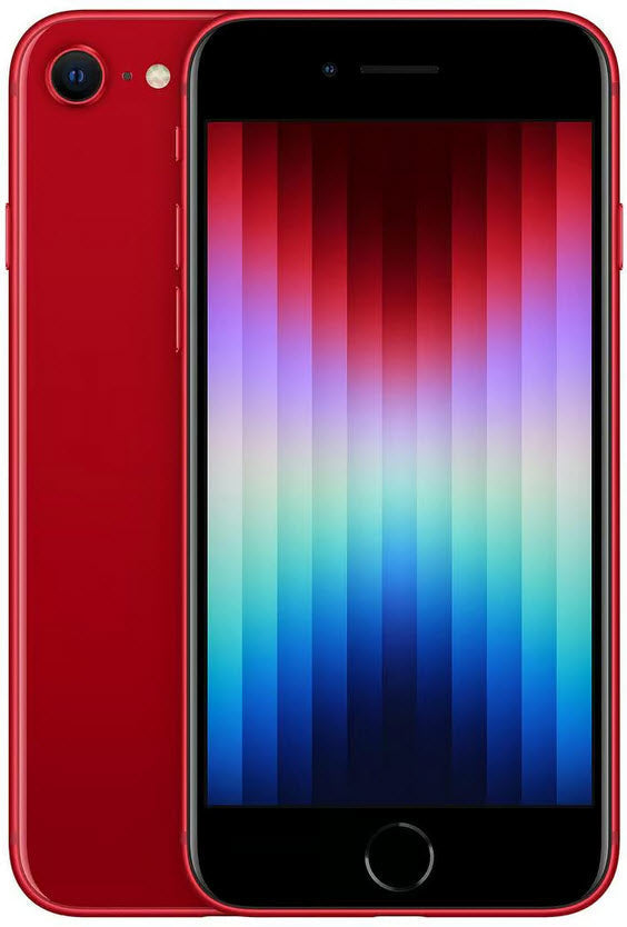 Refurbished Used iPhone SE 3rd Gen 2022 Red 256GB Unlocked – The