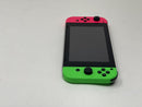 Nintendo Switch with Neon Pink and Neon Green Joy-Con HAC-001 Good