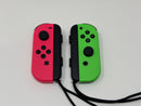 Nintendo Switch Joy-Con (L) (R) Pair Controller Only Neon Pink Neon Green Good