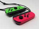 Nintendo Switch Joy-Con (L) (R) Pair Controller Only Neon Pink Neon Green Good