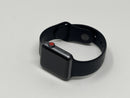 Apple Watch Series 3 42mm Space Gray Aluminum Black Band A1861 Cellular Used