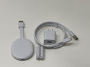 Google Chromecast with Google TV 4K UHD Media Streamer Snow Very Good