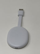 Google Chromecast with Google TV 4K UHD Media Streamer Snow Very Good