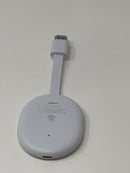 Google Chromecast with Google TV 4K UHD Media Streamer Snow Very Good
