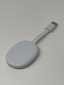 Google Chromecast with Google TV 4K UHD Media Streamer Snow Very Good