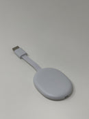 Google Chromecast with Google TV 4K UHD Media Streamer Snow Very Good