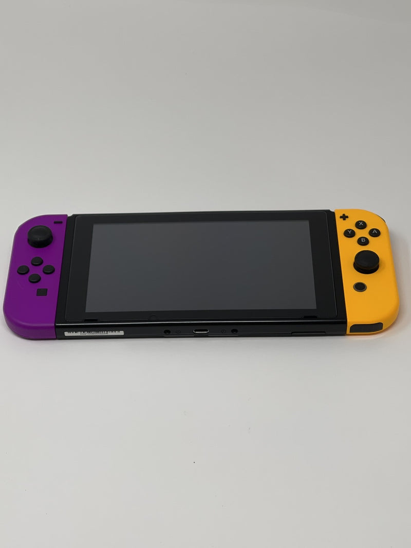 Nintendo Switch 本体 紫と黄色 Nintendo Switch with Neon Purple and Orange Joy-Con Hac-001 Good