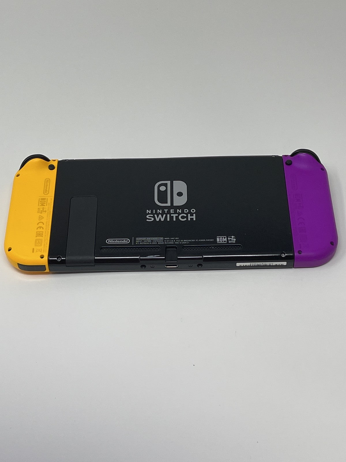 Nintendo Switch with Neon Purple and Orange Joy-Con Hac-001 Good