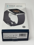 Fitbit Versa Lite Edition FB415 Silver Case Charcoal Gray Band Used