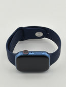 Apple Watch Series 7 45MM Blue Aluminum Case Blue Band A2477 GPS Cellular Used