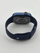 Apple Watch Series 7 45MM Blue Aluminum Case Blue Band A2477 GPS Cellular Used