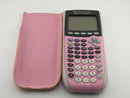 Texas Instruments TI-84 Plus Silver Edition Graphing Calculator Pink Case Used