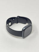 FitBit Versa 4 Graphite Aluminum Case With Black Infinity Band FB523 Very Good