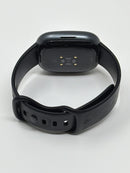 FitBit Versa 4 Graphite Aluminum Case With Black Infinity Band FB523 Used