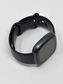 FitBit Versa 4 Graphite Aluminum Case With Black Infinity Band FB523 Used