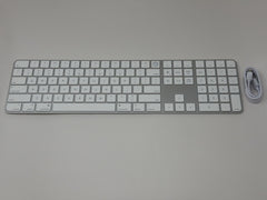 Apple Magic Keyboard with Touch ID and Numeric Keypad A2520 MK2C3LL/A White Good