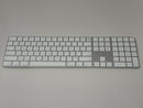 Apple Magic Keyboard with Touch ID and Numeric Keypad A2520 MK2C3LL/A White Good
