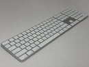 Apple Magic Keyboard with Touch ID and Numeric Keypad A2520 MK2C3LL/A White Good