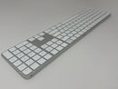 Apple Magic Keyboard with Touch ID and Numeric Keypad A2520 MK2C3LL/A White Good