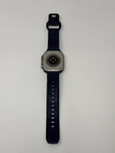 Apple Watch Ultra Titanium Case Blue Ocean Band 49MM A2622 GPS Cellular Good