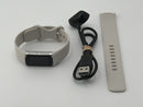 Fitbit Charge 6 Porcelain Bands Silver Aluminum Case G3MP5 Very Good